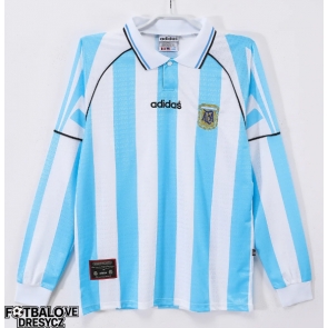 Argentina 1996-1997 Retro Domácí Dres Krátký Rukáv Argentina 1996-1997 Retro Domácí Dres Krátký Rukáv